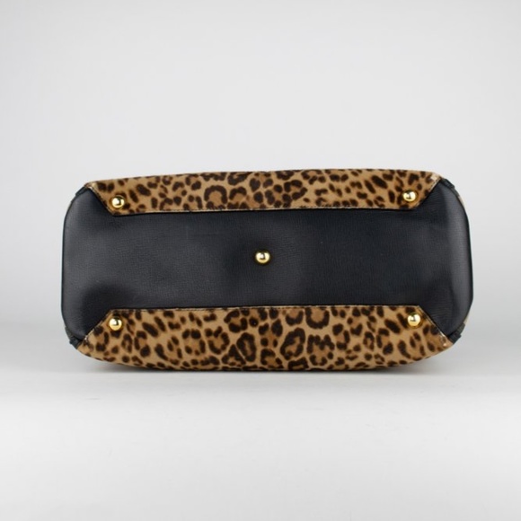 Burberry Calfhair Leopard Banner Tote - Picture 5 of 12